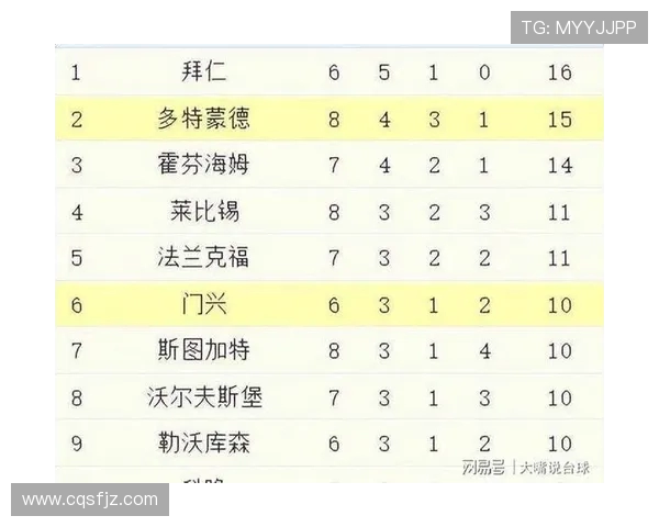 德甲联赛中的四支强队介绍及实力对比